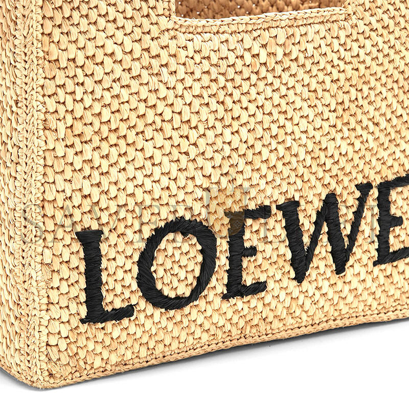 L0ew* font tote small raffia bag a685b59x03nf (24*19.5*11cm)